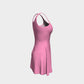 Solid Flare Dress - Light Pink