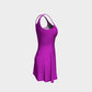 Solid Flare Dress - Purple