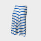 Striped Flare Skirt - Blue on White - SummerTies