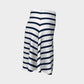 Striped Flare Skirt - Navy on White - SummerTies