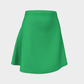 Solid Flare Skirt - Green - SummerTies