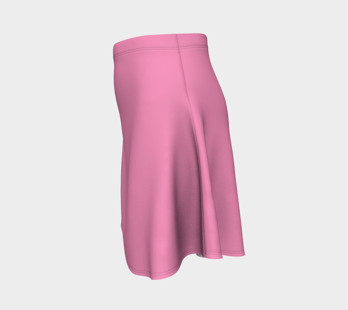 Solid Flare Skirt - Light Pink - SummerTies