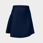 Solid Flare Skirt - Navy - SummerTies