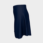 Solid Flare Skirt - Navy - SummerTies