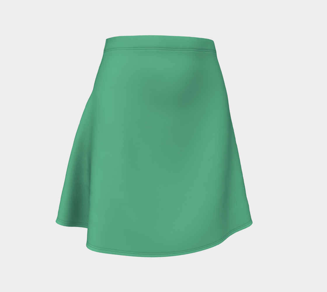 Solid Flare Skirt - Light Green - SummerTies