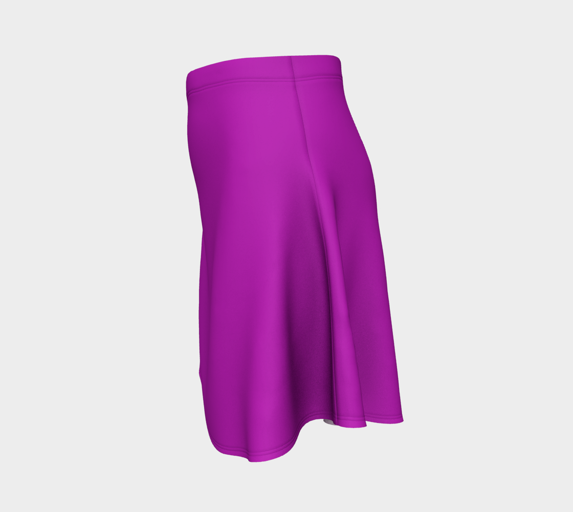 Solid Flare Skirt - Purple - SummerTies