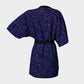 Anchor Dream Kimono Robe - Pink on Navy - SummerTies