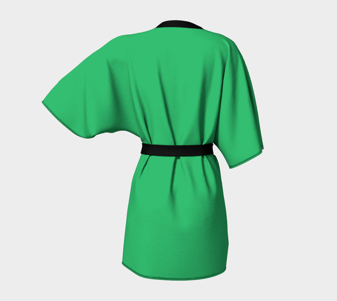 Solid Kimono Robe - Green - SummerTies