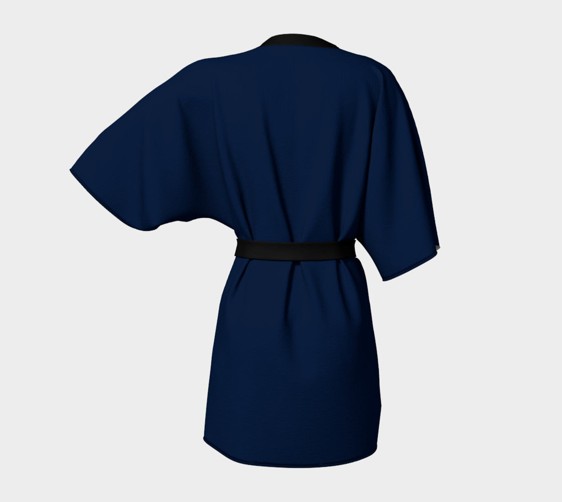 Solid Kimono Robe - Navy - SummerTies