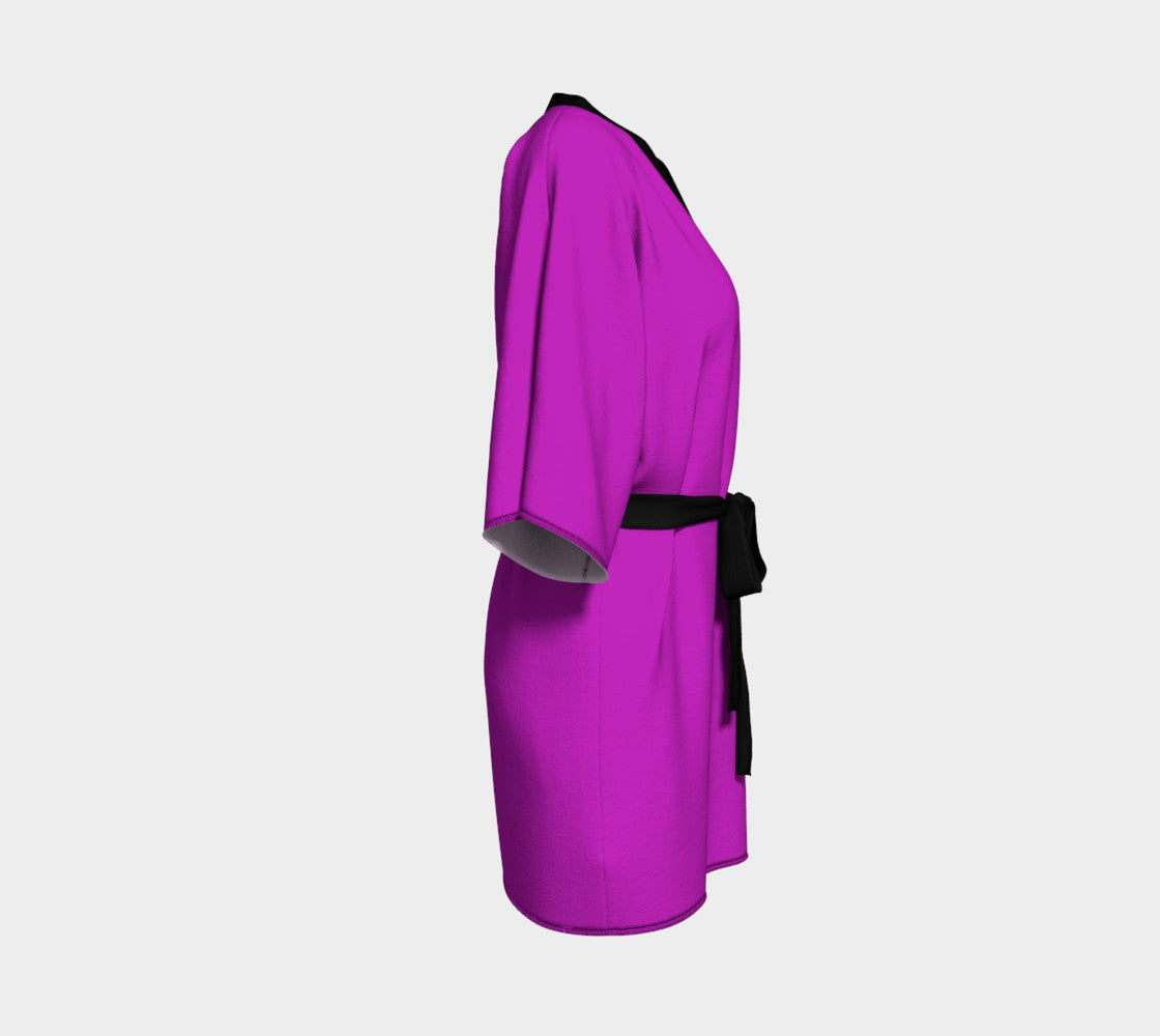 Solid Kimono Robe - Purple - SummerTies