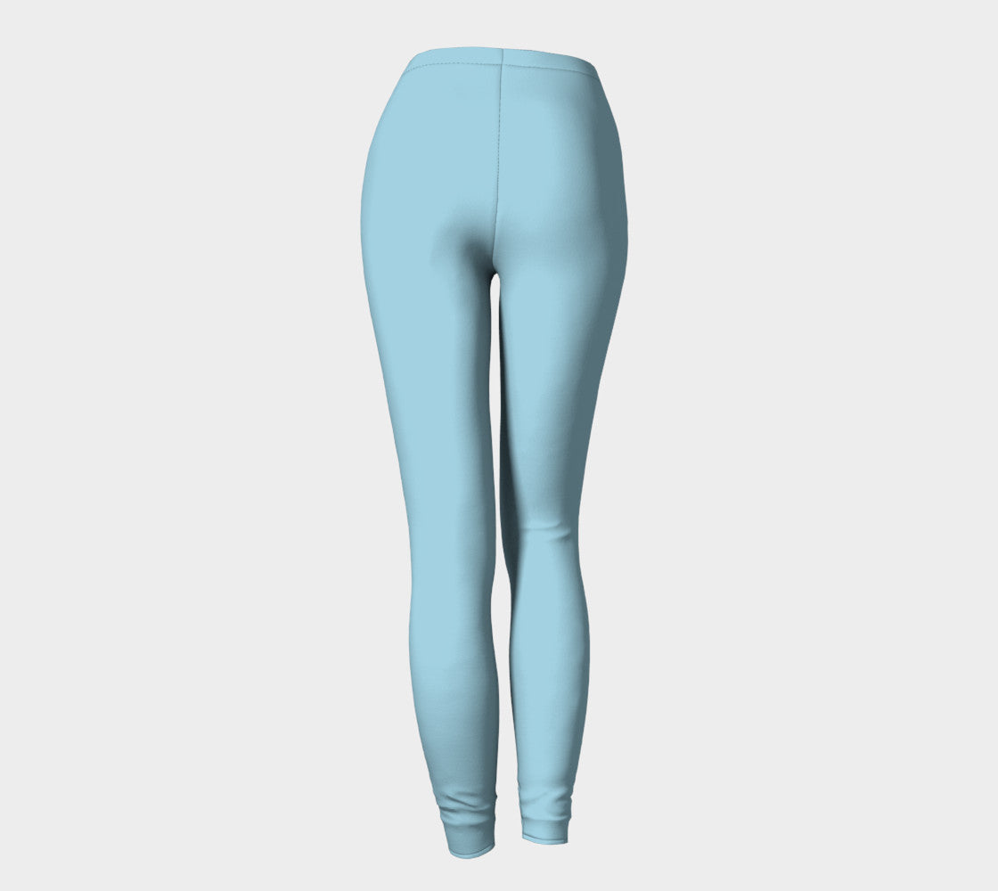 Solid Adult Leggings - Light Blue - SummerTies
