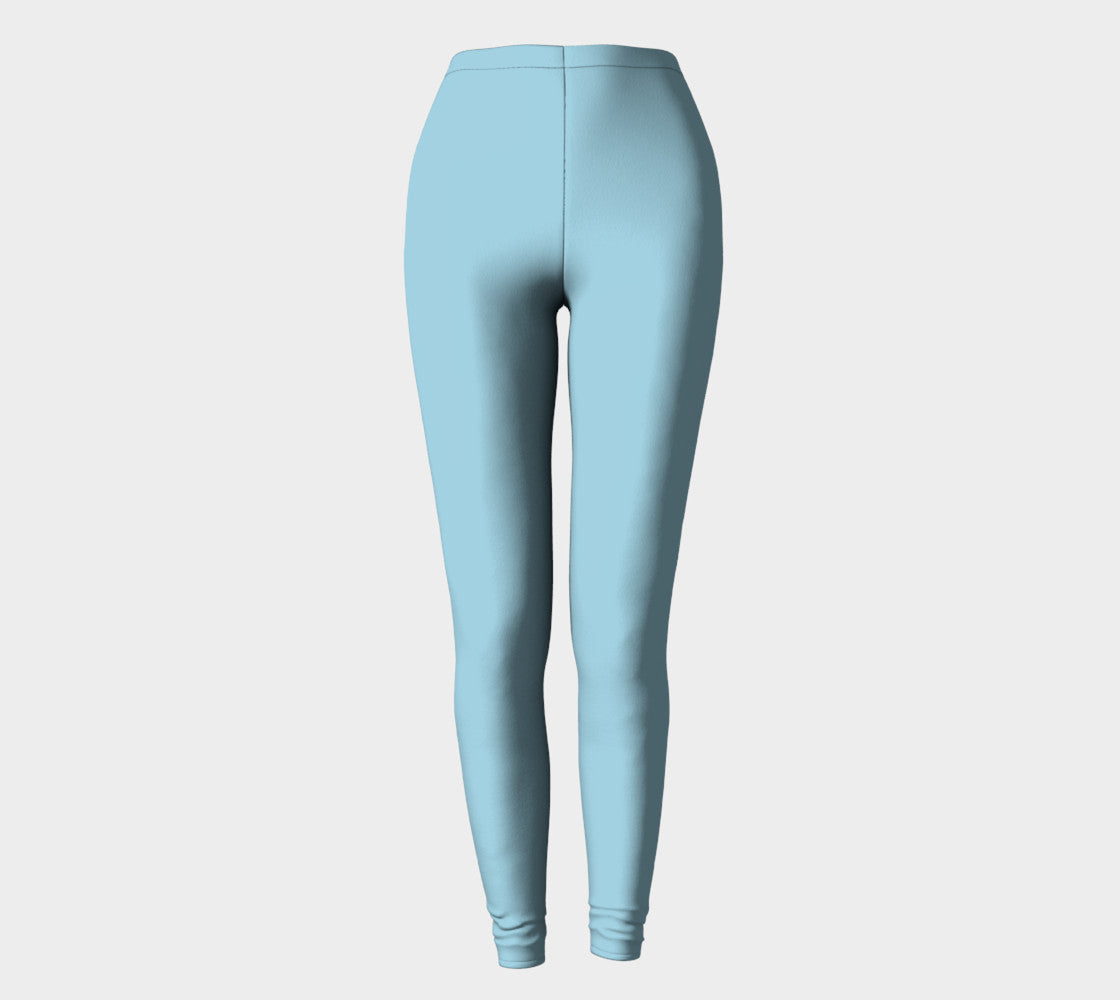 Solid Adult Leggings - Light Blue - SummerTies