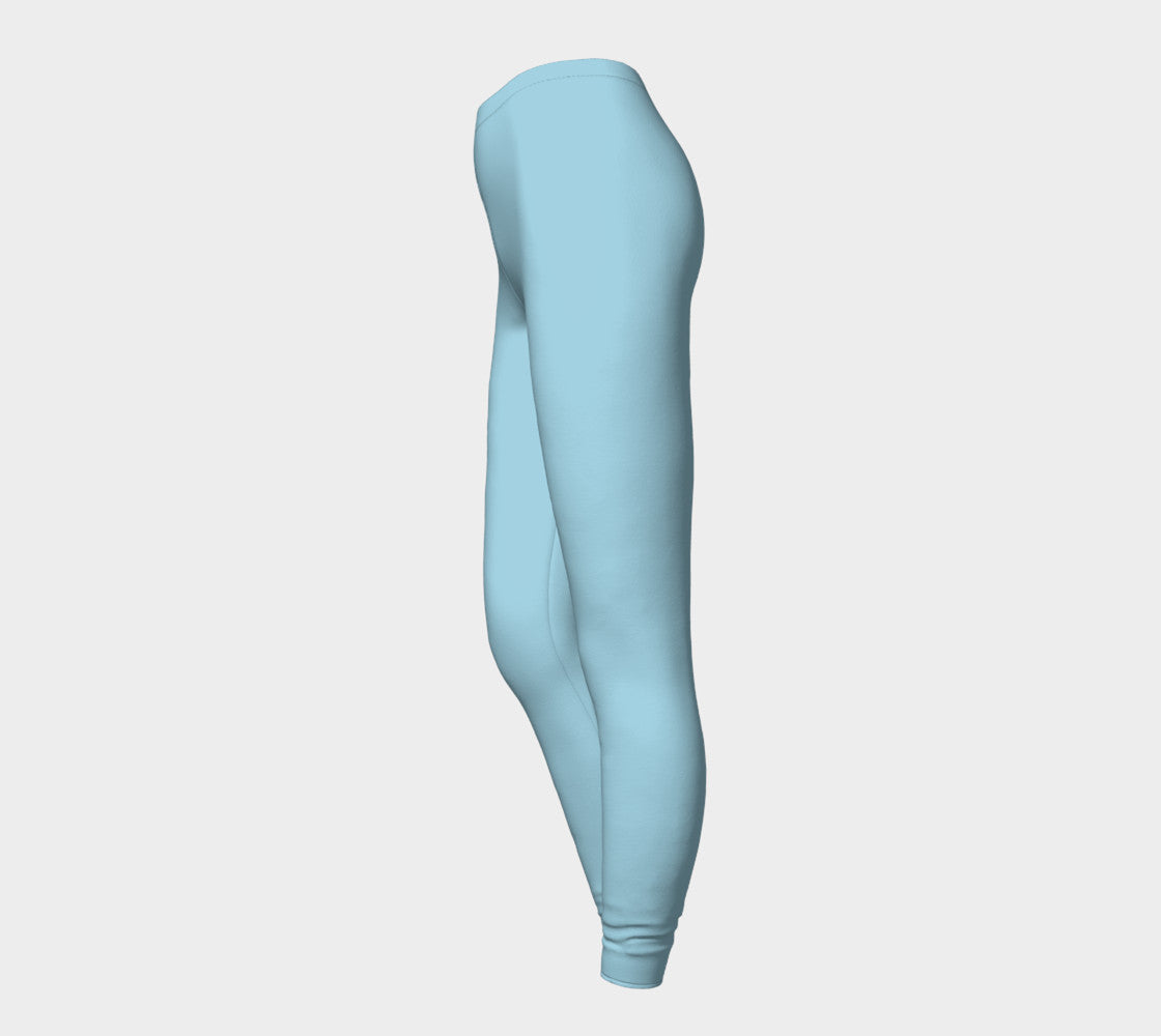 Solid Adult Leggings - Light Blue - SummerTies