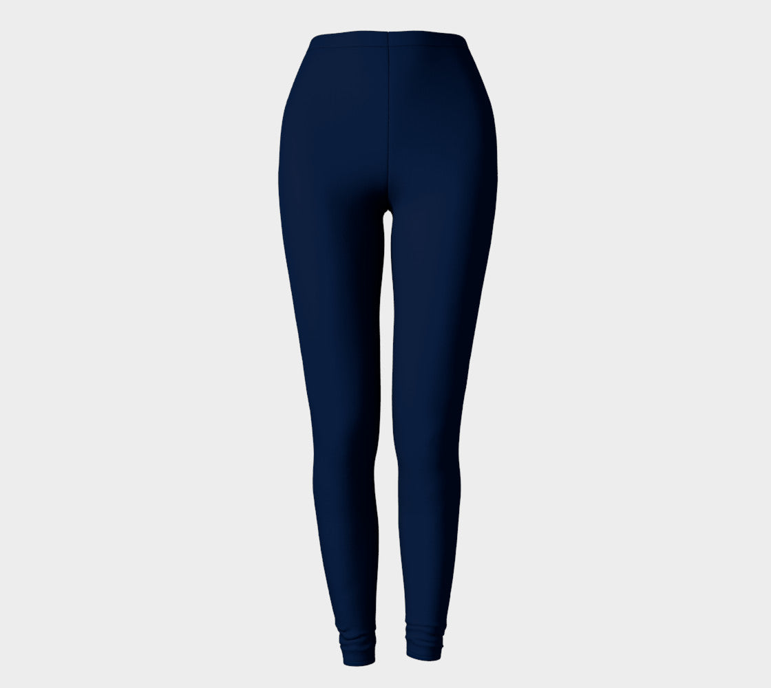 Solid Adult Leggings - Navy - SummerTies
