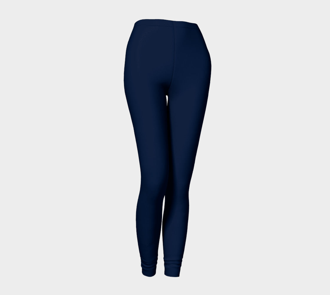 Solid Adult Leggings - Navy - SummerTies