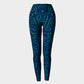 Anchor Dream Adult Leggings - Green on Navy - SummerTies