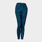 Anchor Dream Adult Leggings - Green on Navy - SummerTies