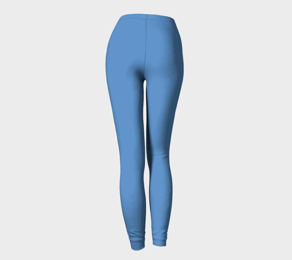 Solid Adult Leggings - Blue - SummerTies
