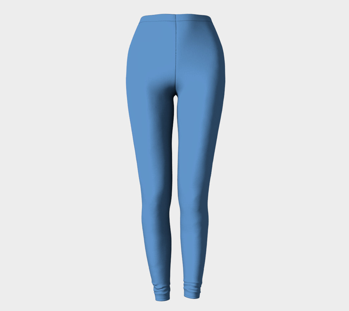 Solid Adult Leggings - Blue - SummerTies