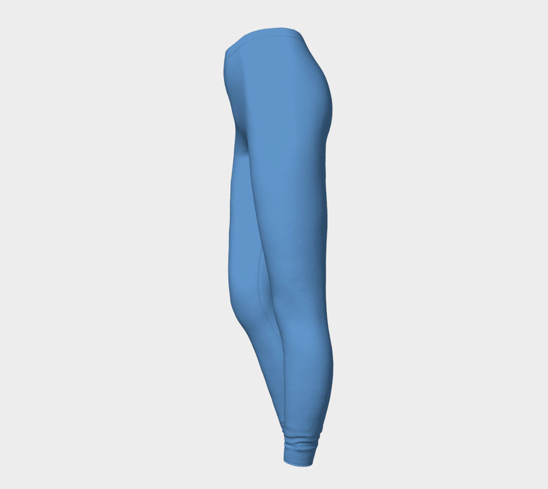 Solid Adult Leggings - Blue - SummerTies
