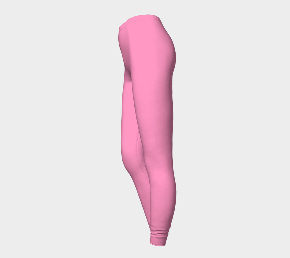 Solid Adult Leggings - Light Pink - SummerTies