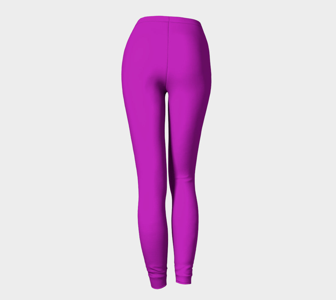Solid Adult Leggings - Purple - SummerTies