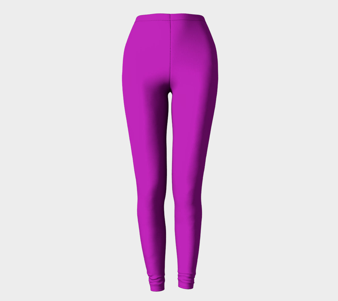 Solid Adult Leggings - Purple - SummerTies