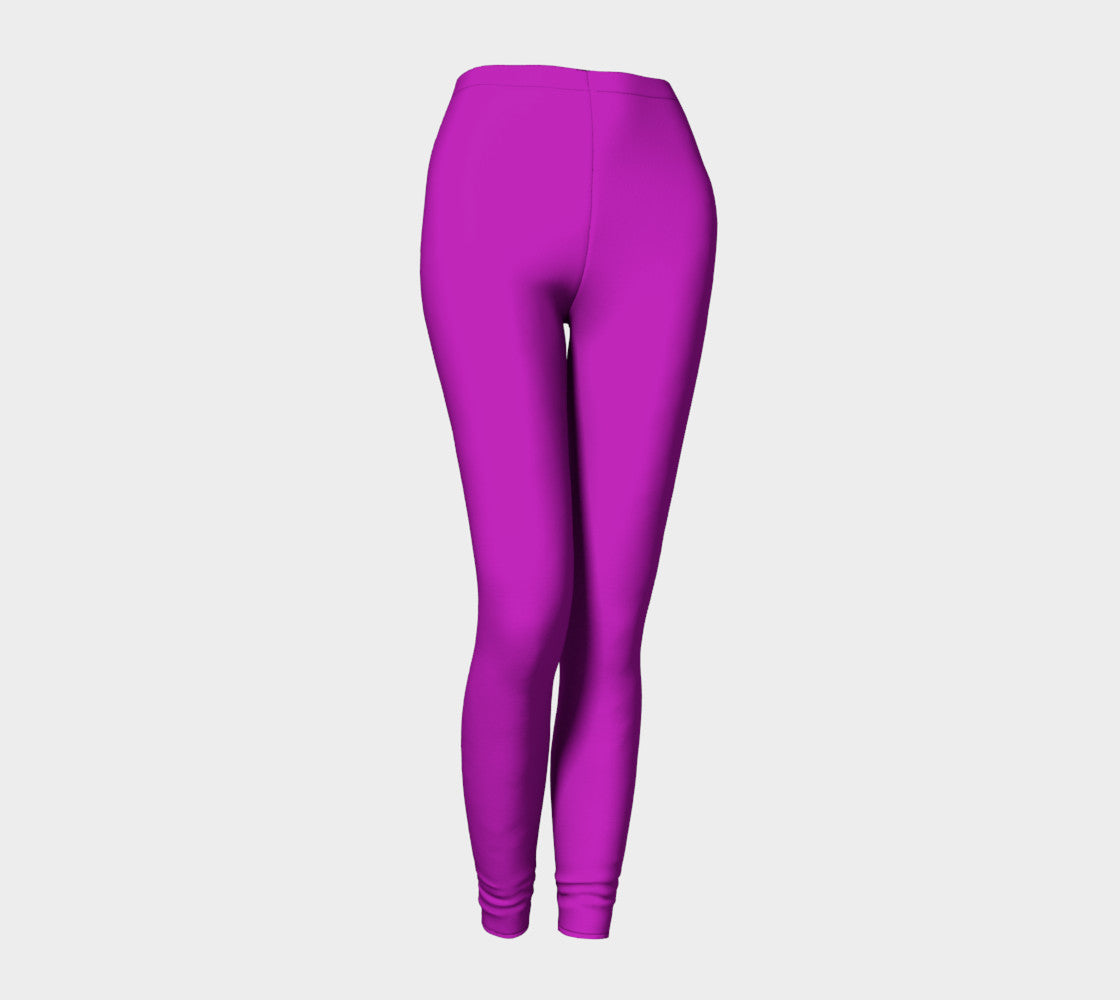 Solid Adult Leggings - Purple - SummerTies