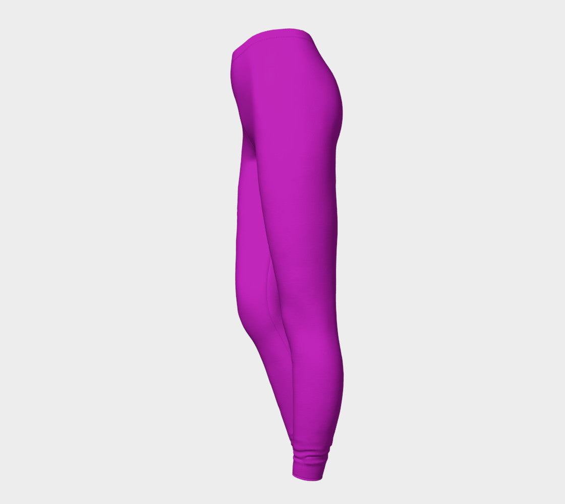 Solid Adult Leggings - Purple - SummerTies