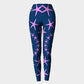 Starfish Adult Leggings - Pink on Navy - SummerTies