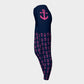 Anchor Legs and Hip Adult Leggings - Pink on Navy - SummerTies