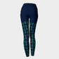 Anchor Legs and Hip Adult Leggings - Green on Navy - SummerTies