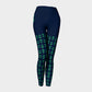 Anchor Legs and Hip Adult Leggings - Green on Navy - SummerTies