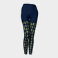 Anchor Legs and Hip Adult Leggings - Yellow on Navy - SummerTies