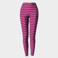 Striped Adult Leggings - Navy on Pink - SummerTies