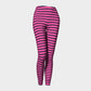 Striped Adult Leggings - Navy on Pink - SummerTies