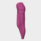Striped Adult Leggings - Navy on Pink - SummerTies