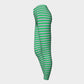Striped Adult Leggings - Light Pink on Green - SummerTies