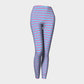Striped Adult Leggings - Pink on Light Blue - SummerTies