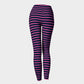 Striped Adult Leggings - Pink on Navy - SummerTies