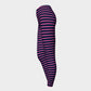Striped Adult Leggings - Pink on Navy - SummerTies