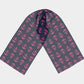 Anchor Toss Long Scarf - Pink on Navy - SummerTies