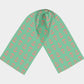 Anchor Toss Long Scarf - Coral on Green - SummerTies