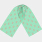 Anchor Spread Long Scarf - Coral on Light Green - SummerTies