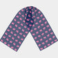 Elephant Long Scarf - Pink on Navy - SummerTies