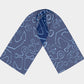 Anchor Dream Long Scarf - Blue on Navy - SummerTies