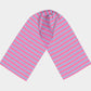 Striped Long Scarf - Light Blue on Pink - SummerTies