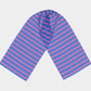 Striped Long Scarf - Pink on Blue - SummerTies