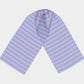Striped Long Scarf - Pink on Light Blue - SummerTies