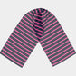 Striped Long Scarf - Pink on Navy - SummerTies